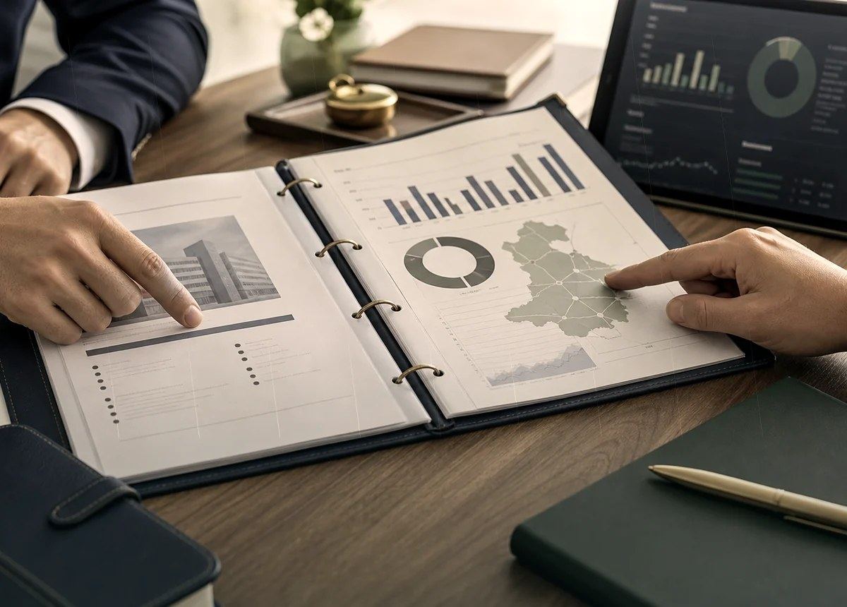 候補先条件と企業価値を整理するM&A資料