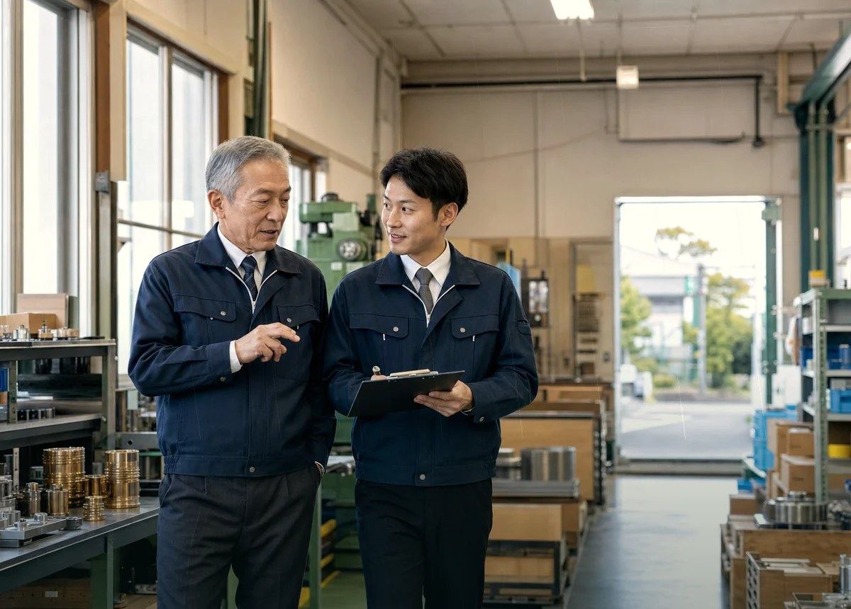 厚木・県央エリアの製造業や加工業の承継相談を表す現場写真
